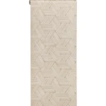 Clearance Kwantum Behang Lilly Bruin/Wit