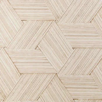 Clearance Kwantum Behang Lilly Bruin/Wit