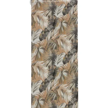 Clearance Kwantum Behang Merel Bruin