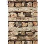 Online Kwantum Behang Stor Bruin