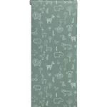 Best Kwantum Behang Veerle Groen