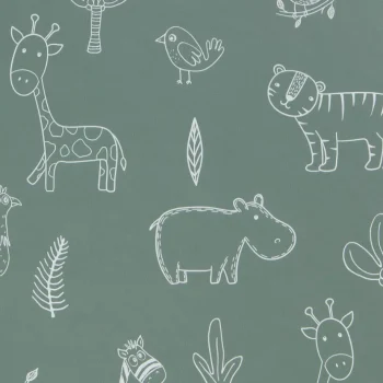 Best Kwantum Behang Veerle Groen