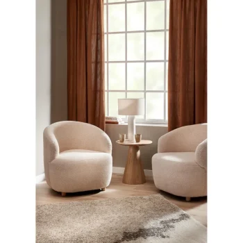 Clearance Kwantum Bijzettafel Cone 45cm Naturel