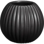 New Kwantum Bloempot Ribbel Zwart