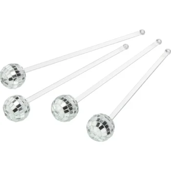 New Kwantum Cocktailsticks Disco Zilver - 4 Stuks