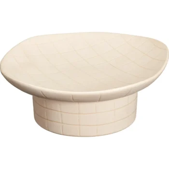 Best Kwantum Decoratie Schaal Op Voet Rocci Beige