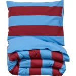 Hot Kwantum Dekbedovertrek Ezra - Blauw/rood 140x220 Cm 140X220CM