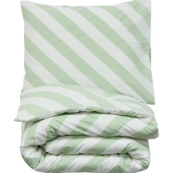 Outlet Kwantum Dekbedovertrek Riley - Groen 140x220 Cm 140X220CM