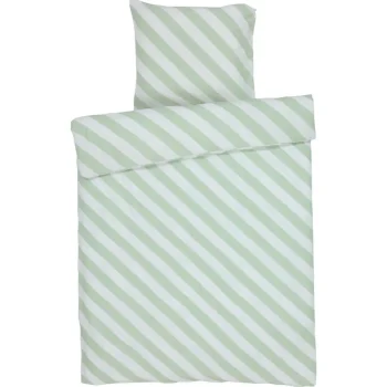 Outlet Kwantum Dekbedovertrek Riley - Groen 140x220 Cm 140X220CM
