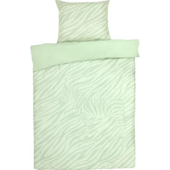 Clearance Kwantum Dekbedovertrek Zebra Groen