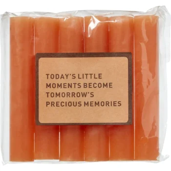 Clearance Kwantum Dinerkaars Oranje 12 Cm - 6 Stuks Zalm