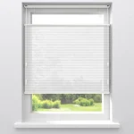 Fashion Kwantum Dubbel Plissé Jikke Wit Lichtdoorlatend