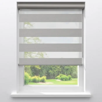 Outlet Kwantum Duo Rolgordijn Hidde LichtGrijs