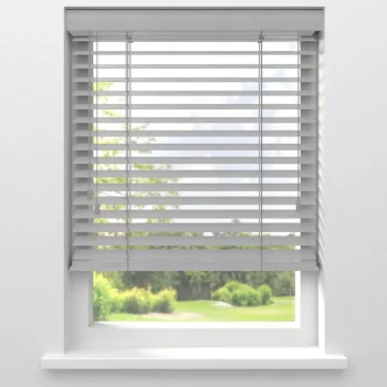 Outlet Kwantum Fenstr Bamboe Jaloezie Tijl 65mm Wit