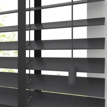 Hot Kwantum Fenstr Bamboe Jaloezie Wessel 50mm Zwart