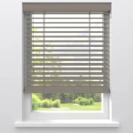 Fashion Kwantum Fenstr Bamboe Jaloezie Wessel 50mm Taupe