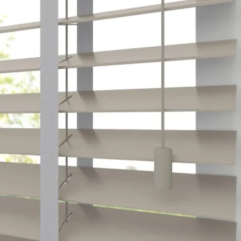 Fashion Kwantum Fenstr Bamboe Jaloezie Wessel 50mm Taupe