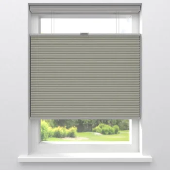 Best Kwantum Fenstr Dubbel Plissé 45mm Lotte Lichtdoorlatend Grijs