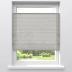 Online Kwantum Fenstr Dubbel Plissé Elena Grijs Lichtdoorlatend LichtGrijs