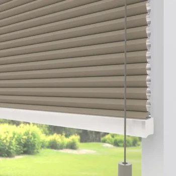 Hot Kwantum Fenstr Dubbel Plissé Elsa Verduisterend Taupe