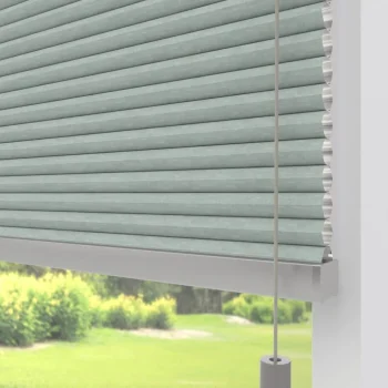 Hot Kwantum Fenstr Dubbel Plissé Gwen Licht Grijs Verduisterend