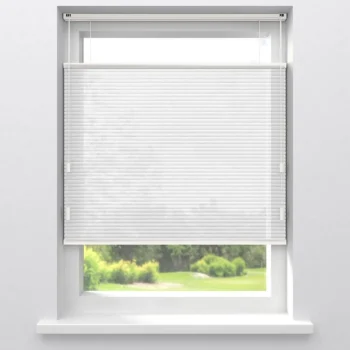 New Kwantum Fenstr Dubbel Plissé Jana Lichtdoorlatend Wit