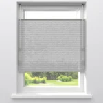 Discount Kwantum Fenstr Dubbel Plissé Puck Lichtgrijs Lichtdoorlatend