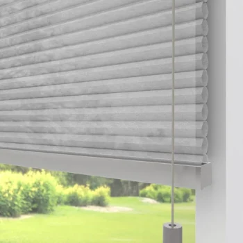 Discount Kwantum Fenstr Dubbel Plissé Puck Lichtgrijs Lichtdoorlatend