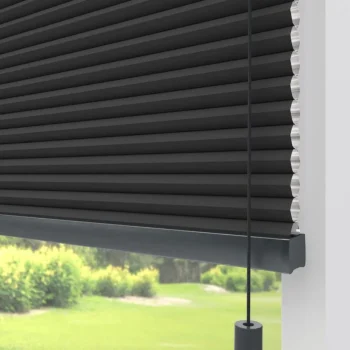 Discount Kwantum Fenstr Dubbel Plissé Thirza Verduisterend Zwart