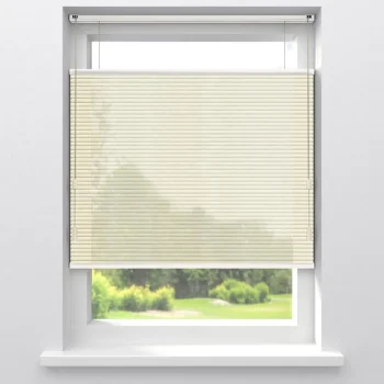 Sale Kwantum Fenstr Dubbel Plisségordijn Maud Transparant Offwhite