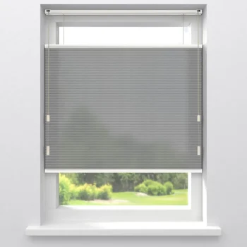 Clearance Kwantum Fenstr Dubbel Plisségordijn Mia Linnen Lichtdoorlatend Naturel