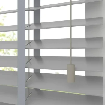 New Kwantum Fenstr Houten Jaloezie Hein 50mm Grijs