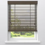 Discount Kwantum Fenstr Houten Jaloezie Jens 50mm Bruin