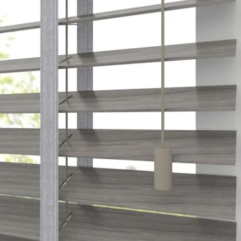 Clearance Kwantum Fenstr Houten Jaloezie Jens Licht Grijs 50mm LichtGrijs