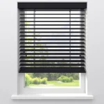 Hot Kwantum Fenstr Houten Jaloezie Theun 65mm Zwart