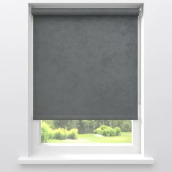 Discount Kwantum Fenstr Rolgordijn Gus Velours Verduisterend Grijs