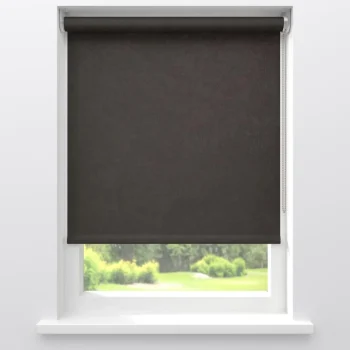 Fashion Kwantum Fenstr Rolgordijn Gus Velours Verduisterend Bruin