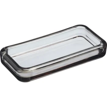 Online Kwantum Glazen Plateau Liss Grijs