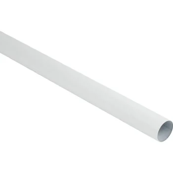 Hot Kwantum Gordijnroede 120 Cm Wit Metaal Ø28mm