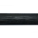 Fashion Kwantum Gordijnroede 200cm Zwart Hout Ø28mm