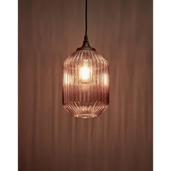 Online Kwantum Hanglamp Pane Licht Bruin