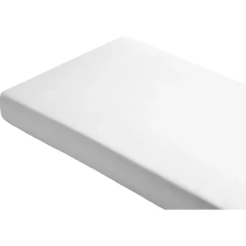 Outlet Kwantum Hoeslaken Jersey Wit 200x90 Cm 200X090CM