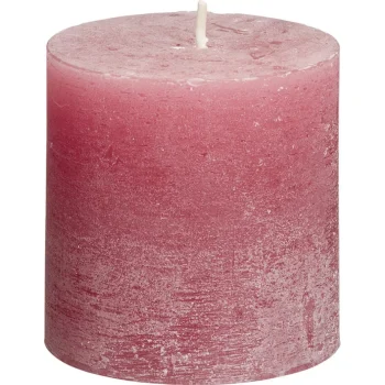 Clearance Kwantum Kaars Rustiek Roze 7x7 Cm