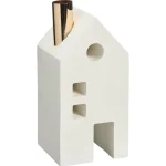 Discount Kwantum Kandelaar Huis Wit - 9x9x18,5 Cm 9x9x19 Cm 09X09X19CM