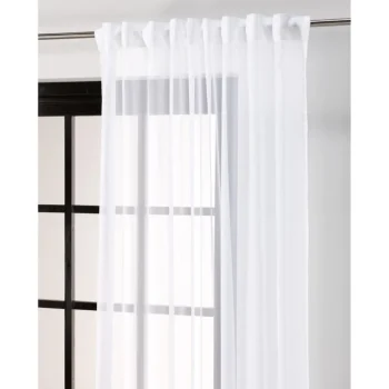 Fashion Kwantum Kant En Klaar Gordijn Hestia Wit