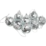Hot Kwantum Kerstballen Disco Zilver - 8 Stuks