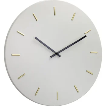 Fashion Kwantum Klok Metaal Grijs - Ø30 Cm