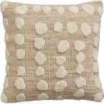 Discount Kwantum Kussen Chenille Dot Naturel 45x45 Cm