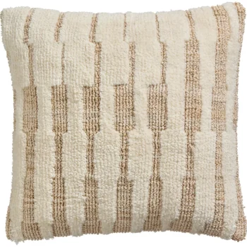 Clearance Kwantum Kussen Chenille Naturel 45x45 Cm