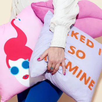 Online Kwantum Kussen Mine Paars 45x45 Cm